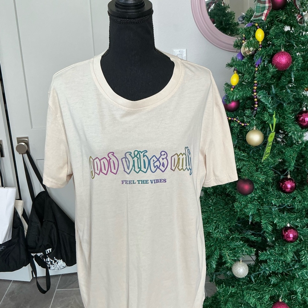 Cream Graphic T-Shirt